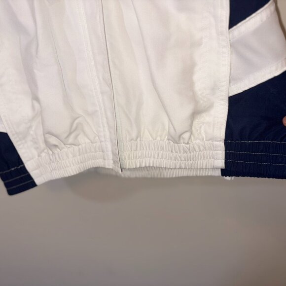 NWT VINTAGE DIADORA FULL-ZIP WARM UP JACKET BLUE WHITE XL RETRO WINDBREAKER - Picture 4 of 11